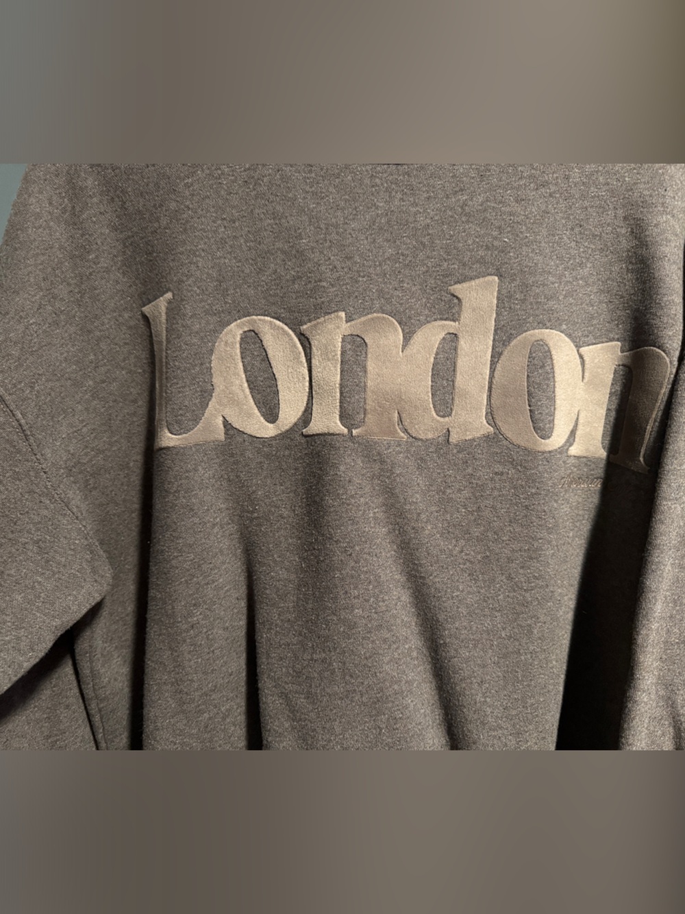 London Sweatshirt in neutral brown